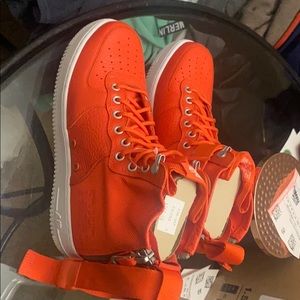 Nike Air Force 2021 with straps high top